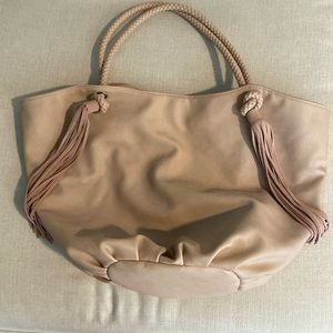 Beige Anthropologie purse